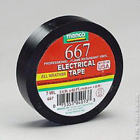 Electrical Tape Black 3/4 Inch By 66 Feet 667 by Shurtech Brands Best Price