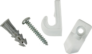 12 Pack White Down/Wall Clip 7546 by Closet Maid Best Price