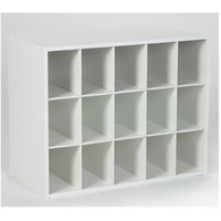 15 Pair Durable White Laminated Finish Shoe organizer 8505-17 by Closet Maid Best Price