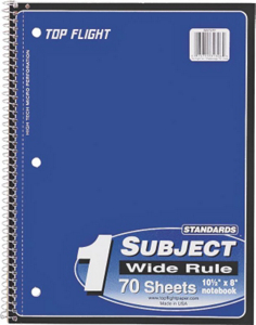 Standard Wirebound Notebook Wr 70 Ct WB70/PFW by Top Flight Best Price