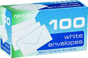 6 3/4 Inch Plain Envelopes 1710 by Top Flight Best Price