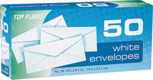 Size 10 Plain Envelopes 1849 by Top Flight Best Price