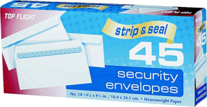 Size 10 Strip and Seal Envelopes 72309 by Top Flight Best Price