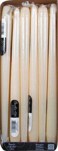 12 Inch Taper Ivory Candle 0212245 by Candle Lite Best Price