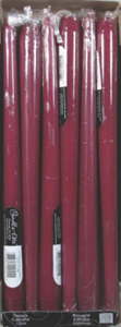 12 Inch Taper Burgundy Candle 0212485 by Candle Lite Best Price
