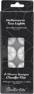 10 Pack Tea Light Unscented 1049595 by Candle Lite Best Price