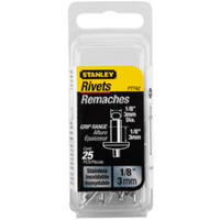1/8 Inch By 1/2 Inch Stainless Steel Rivets 15 Pack PTT48 by Stanley Tools Best Price