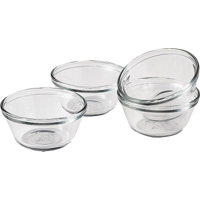 Custard Cups 4 Piece Clear 81672E by Anchor Hocking