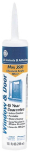 Max 3500 Door and Window Silicone Latex Bright White 10 Ounces  GE22582 by GE Silicone Momentive Performance Materials Best Price
