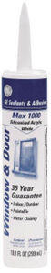 Max 1000 Door and Window Silicone Acrylic White 10 Ounces Max 1000 GE22566 by GE Silicone Momentive Performance Materials Best Price