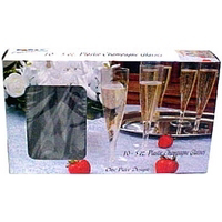 10 Count 5 Ounce Flute Cham Glass 0244 by Tablemate Products Best Price