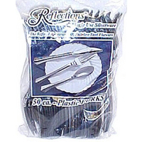 50 Count Silver Plastic Fork 8305F-SV by Tablemate Products Best Price