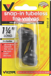 Monkey Grip 1 1/4 Inch Snap In Tire Valves Card of 2 M4150 by Victor Automotive Best Price