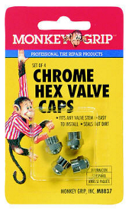Chrome Hex Valved Cap 22-5-08837-M by Bell Automotive Products Best Price