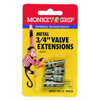Monkey Grip 3/4 Tire Valve Extensions Pack of 4 M8838 by Victor Automotive