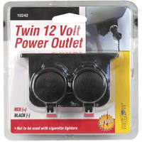 12 Volt Aux Twin Outlet 10242 by Custom Accessories Best Price