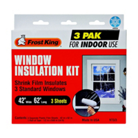 Frost King Window Kit 3 Sheets 42 by 62 Inch V73/3H by Thermwell Frost King