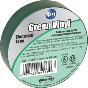3/4 By 60 Feet Green Vinyl Electric Tape 4113 by Intertape Polymer Best Price