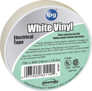 3/4 By 60 Feet White Vinyl Electric Tape 4114 by Intertape Polymer Best Price