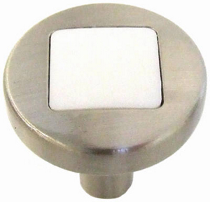1 Inch Sat Ni Wht Cab Knob P3440-SNWM by Belwith Products Best Price