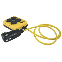 Yellow Jacket Duplex Gfi Protected Power Station With 6 Foot 12/3 Sjtw Cord 2516 by Coleman Cable