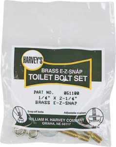 Harveys 1/4 By 2 1/4 Toilet Bolt Set 051100 by William H Harvey Best Price