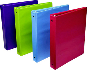 1 1/2 Inch Vinyl Binder Assorted Colors W7091129A by Acco Brands Best Price