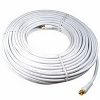 100 Foot White Rg6 Coax Cable SWV2222/17 by AudioVox Best Price