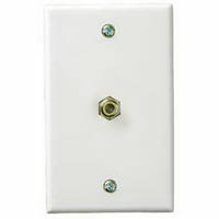 White Coax Wall Plate PH61023 by AudioVox Best Price