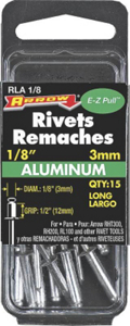 1/8 By 1/2 Inch Long Aluminum Rivet RLA1/8 by Arrow Fastener