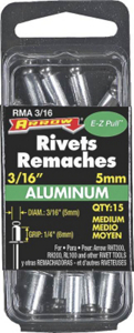 1/8 By 1/4 Inch Medium Aluminum Rivet RMA3/16 by Arrow Fastener