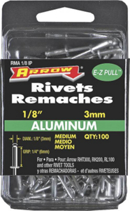 1/8 By 1/4 Inch Medium Aluminum Rivet RMA1/8IP by Arrow Fastener Best Price