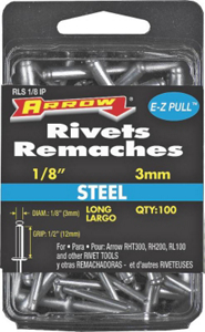 1/8 By 1/2 Inch Long Steel Rivet RLS1/8IP by Arrow Fastener Best Price