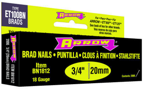 3/4 Inch Brown Brad Nails BN1812B by Arrow Fastener Best Price