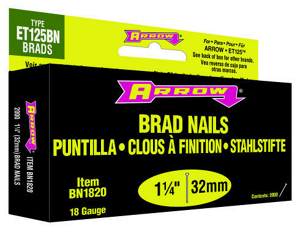 1 1/4 Inch Brad Nails BN1820 by Arrow Fastener Best Price