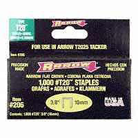 3/8 Inch Flat Crown Staples 206 by Arrow Fastener Best Price