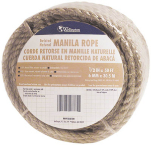 1/2 By 50 Manila Rope 28772 by Wellington Cordage Best Price