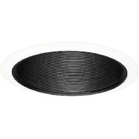 Halo 6 Inch Coilex Baffle Recessed Light Fixture Trim Black 310P by Cooper Lighting