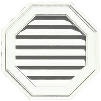22 Inch White Oct Gable Vent 120012222-123 by Builders Edge Best Price