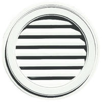 22 Inch White Round Gable Vent 120032222-123 by Builders Edge Best Price
