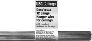 6 Foot 12 Gauge Hang Wire 207535 by USG Interiors Best Price