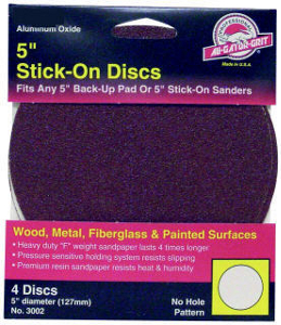 Ali Gator Grit 5 Inch Sanding Disc 100 Grit Adhesive Backed 3001 by Ali Industries Best Price
