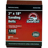 2 1/2 By 16 Inch Bi Directional Sanding Belt 120 Grit 3205 by Ali Industries