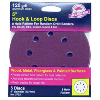 Ali Gator Grit 5 Inch Hook and Loop Sanding Disc 180 Grit 3721 by Ali Industries