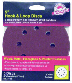 Ali Gator Grit 5 Inch Hook and Loop Sanding Disc 60 Grit 3725 by Ali Industries Best Price