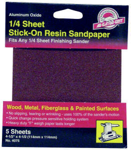 Ali Gator Grit 4 1/2 By 4 1/2 Inch 1/4 Sanding Sheet Adhesive Backed 100 Grit 4074 by Ali Industries Best Price
