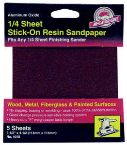 Ali Gator Grit 4 1/2 By 4 1/2 Inch 1/4 Sanding Sheet Adhesive Backed 60 Grit 4075 by Ali Industries Best Price