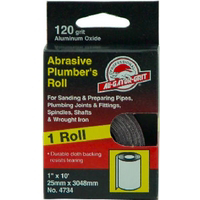 1 Inch By 10 Foot Plumbers Sanding Roll 180 Grit 4733 by Ali Industries Best Price