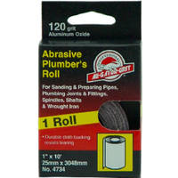 1 Inch By 10 Foot Plumbers Sanding Roll 80 Grit 4735 by Ali Industries Best Price