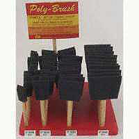 Poly Brush 48 Piece Foam Brush Display PB-1 by Jen Manufacturing Best Price